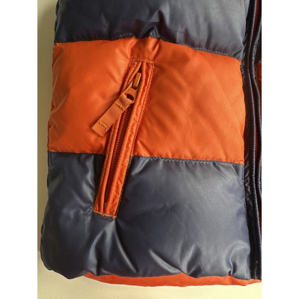 Ralph Lauren Reversible Kid's Feather Down Puffer Vest Stripe Solid Crest Size 5 - Picture 8 of 16